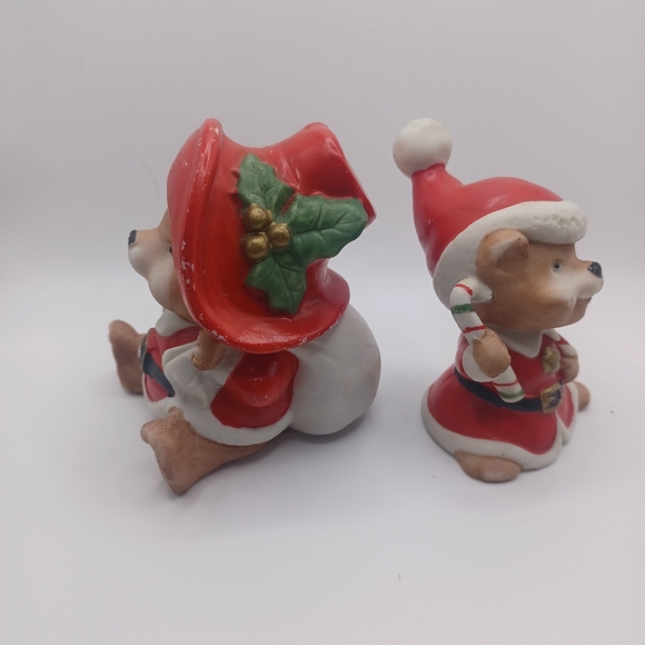 VINTAGE Homco Christmas Mice Figurines 3.5" Bundle of 2 - Picture 3 of 5
